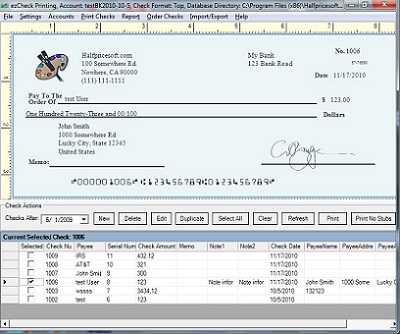 Computer Laser Checks on No More Running Out Of Checks   Laser Check Writing Software From