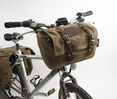 waxed canvas bicycle bags