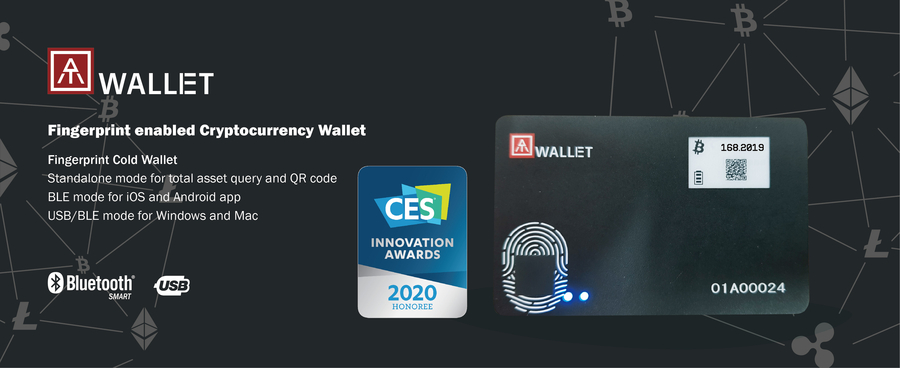 AuthenTrend Fingerprint enabled Blockchain Cold Wallet Proudly