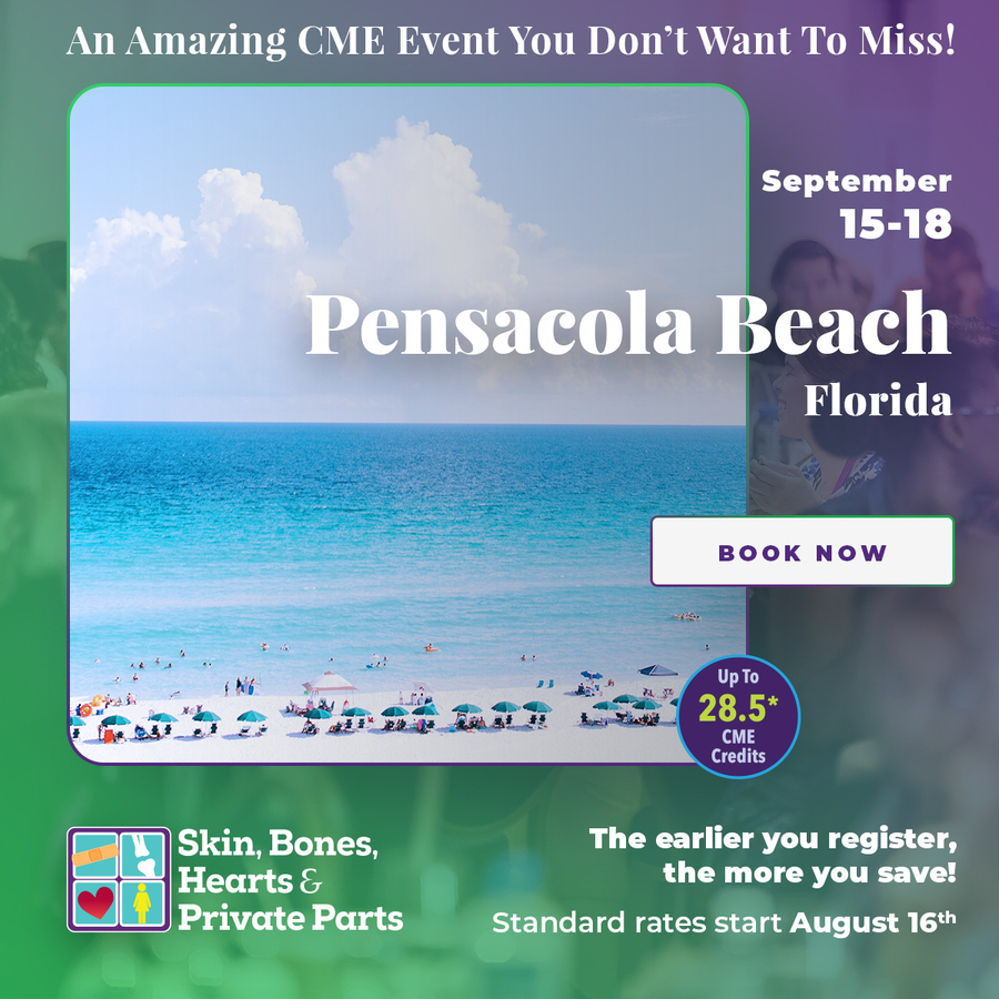 Skin, Bones, Hearts & Private Parts Hosts Pensacola Beach, Florida CME