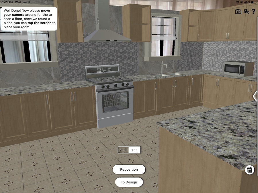 augmented reality for kitchen design