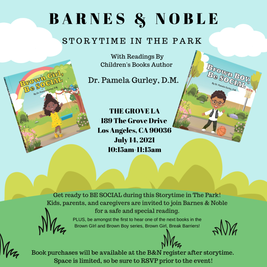 Dr. Pamela Gurley Set To Read Her New Children’s Series, Brown Girl And Brown Boy, At Barnes & Noble’s Storytime