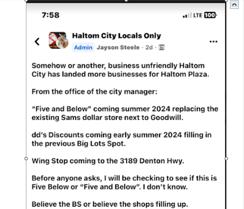 Haltom City Continues to Lose Important Businesses