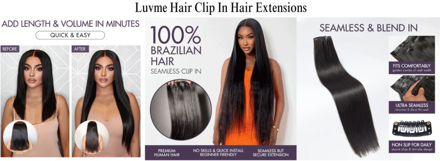 Transform Your Look Instantly with Luvme Hair Clip In Hair Extensions