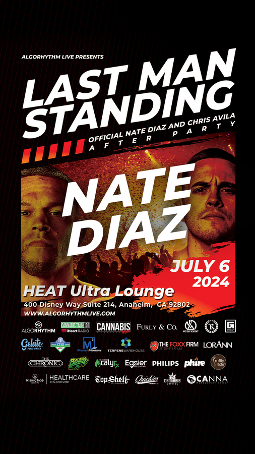 AlgoRhythm Live Presents the Official Nate Diaz After Party at The Heat Ultra Lounge, Disney Garden Walk, Anaheim, CA