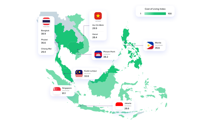 ROSHI Releases Comprehensive Cost of Living Analysis for Singapore and Southeast Asia