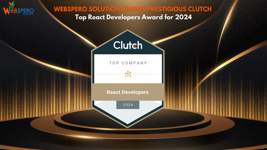 WebSpero Solutions Earns Prestigious Clutch Top React Developers Award for 2024