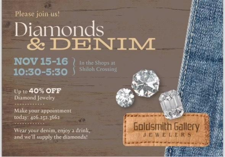 Diamonds and Denim Event at Goldsmith Gallery Jewelers