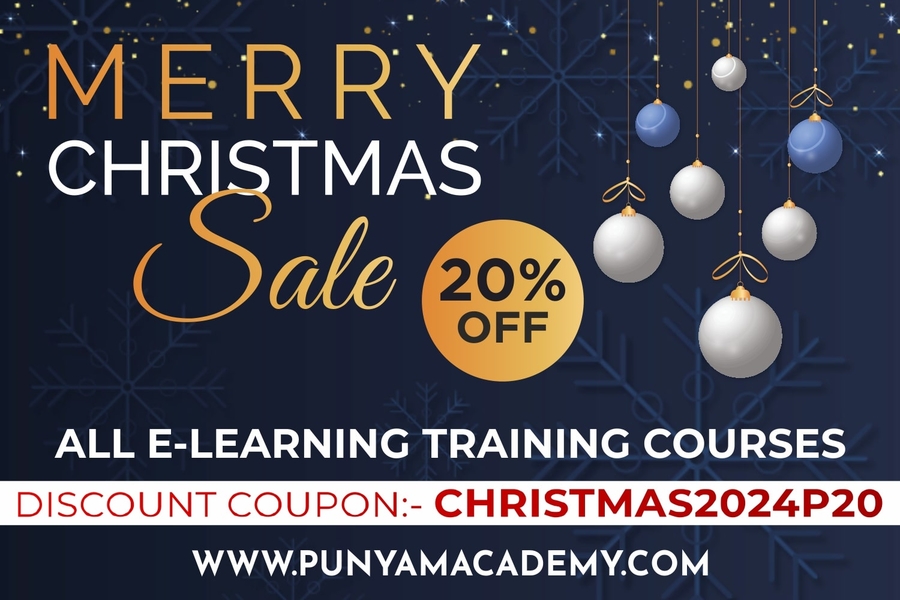 Punyam Academy is Excited to Announce Christmas 2024 Discount Offer on Its All E-learning Courses