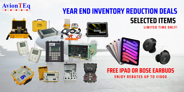 AvionTEq Year End Rebate Promo, Save on Avionics Test Equipment