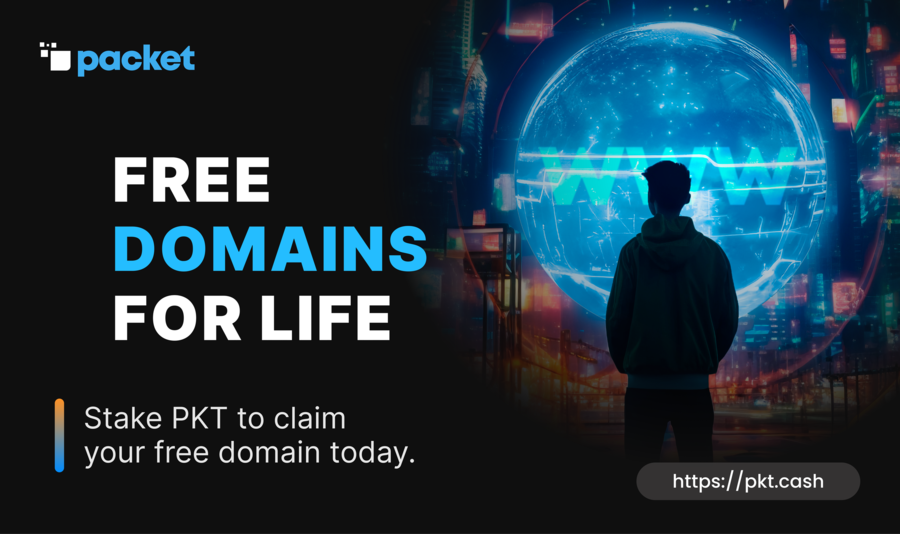 Packet Network Launches Free Domains For Life