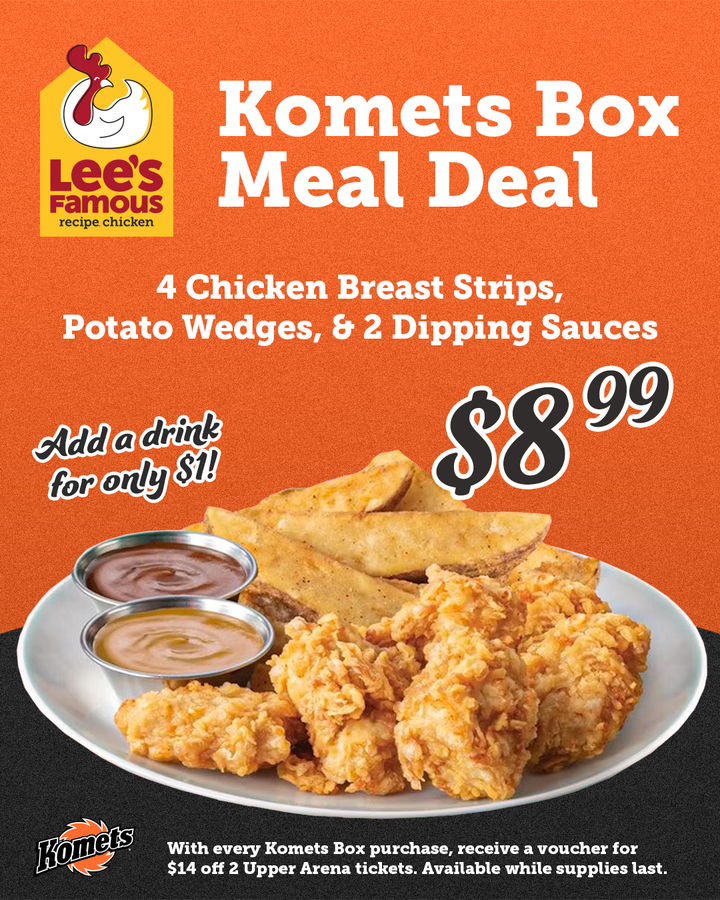 LEE’S FAMOUS RECIPE CHICKEN PARTNERS WITH FORT WAYNE KOMETS